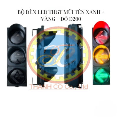 BỘ ĐÈN THGT MŨI TÊN XANH + VÀNG + ĐỎ D300