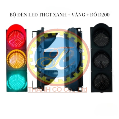 BỘ ĐÈN LED THGT XANH + VÀNG + ĐỎ D200
