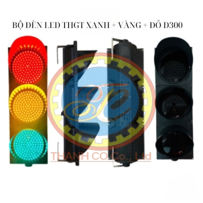 BỘ ĐÈN THGT XANH + VÀNG + ĐỎ D300