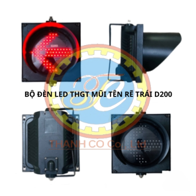 BỘ ĐÈN LED THGT MŨI TÊN ĐỎ D200