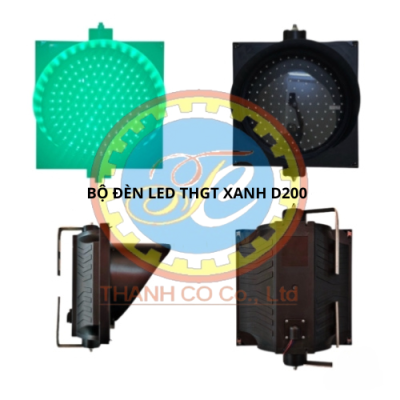 BỘ ĐÈN LED THGT XANH D200