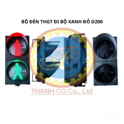 BỘ ĐÈN THGT ĐI BỘ XANH ĐỎ D200
